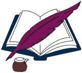 Book & Quill Gif